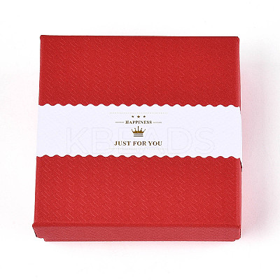 12Pcs 6 Colors Cardboard Jewelry Set Boxes CBOX-N015-05B-1