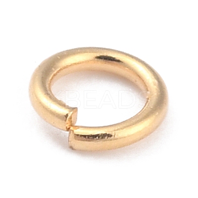 Rack Plating Brass Jump Rings X-KK-O139-18B-G-1