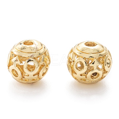 Alloy Hollow Beads PALLOY-P238-12G-RS-1