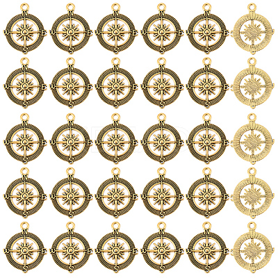 50Pcs Tibetan Style Alloy Pendants FIND-SC0020-97-1