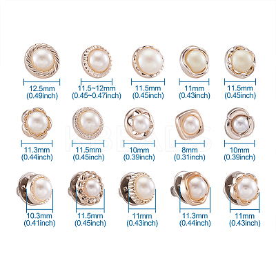 Safety Brooches & 1-Hole Shank Buttons Sets BUTT-TA0001-02-1