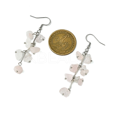 4 Pairs 4 Styles Natural Mixed Stone & Synthetic Turquoise Dangle Earrings for Women EJEW-TA00553-1