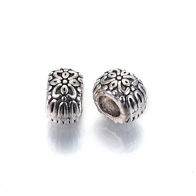 Tibetan Style Alloy European Beads TIBE-S314-75AS-RS-1