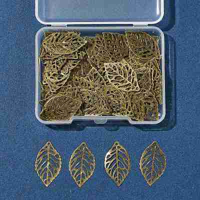 100Pcs Iron Filigree Joiners Pendants IFIN-FS0001-61-1