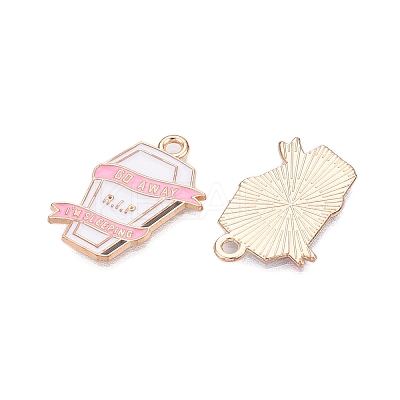 Halloween Theme Alloy Enamel Pendants ENAM-T020-07H-1