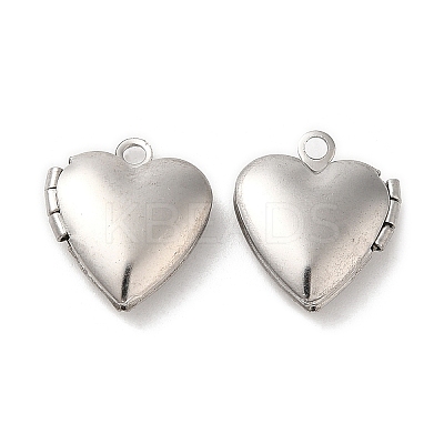 Non-Tarnish 316 Surgical Stainless Steel Locket Pendants STAS-C077-08P-1