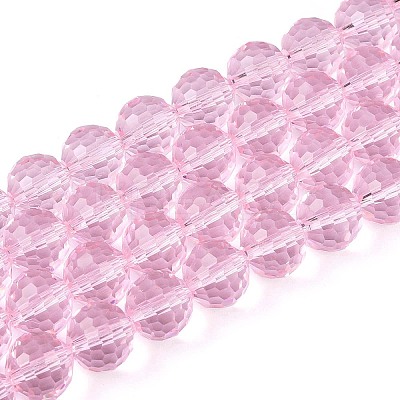 Transparent Glass Bead Strands GLAA-R095-10mm-33-1