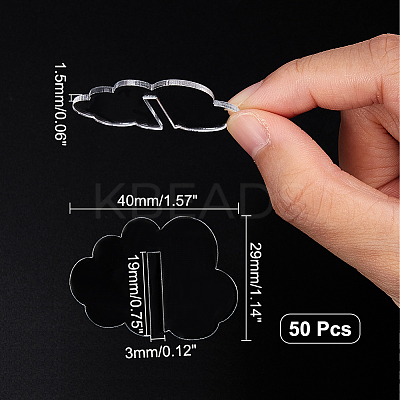 Cloud Acrylic Wine Glass Charms Tag AJEW-WH0248-383A-1