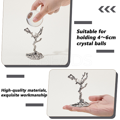 Alloy Crystal Ball Holders ODIS-WH0038-229A-P-1