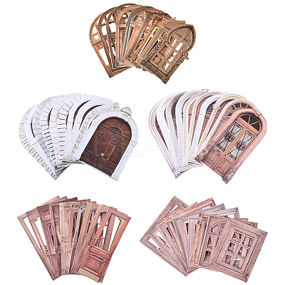 5 Sets 5 Styles Windows Themes Paper Stickers DIY-SP0005-60-1