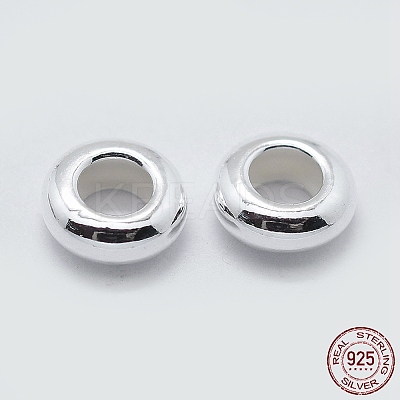 925 Sterling Silver Spacer Beads STER-K171-40S-02-1