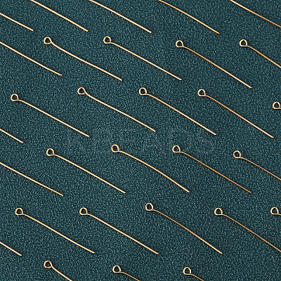 200Pcs Brass Eye Pins KK-BBC0002-89-1