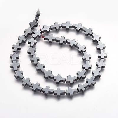 Non-magnetic Synthetic Hematite Beads Strands X-G-P218-17-08-1