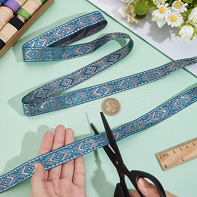 Ethnic Style Embroidery Polyester Ribbons OCOR-WH0109-042B-02-1