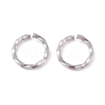 Tarnish Resistant 304 Stainless Steel Open Jump Rings STAS-F191-12P-C-1