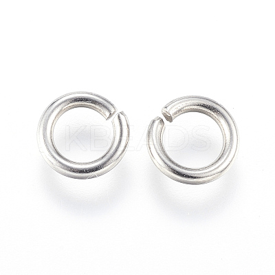 Tarnish Resistant 304 Stainless Steel Open Jump Rings STAS-J020-01-7x1.3mm-1