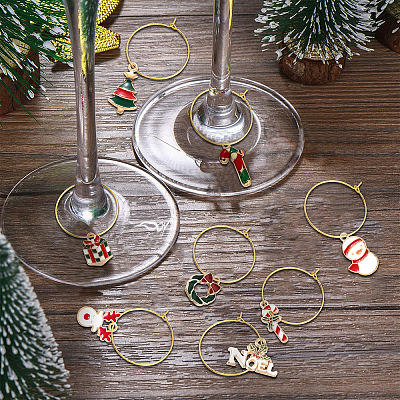 30Pcs 15 Style Alloy Enamel Pendants PALLOY-SC0003-94-1