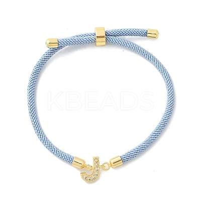 Adjustable Nylon Cord Bracelets BJEW-C096-01G-10-1