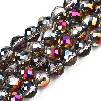 Electroplate Translucent Glass Beads Strands EGLA-N002-26-D02-1