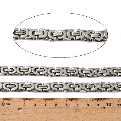 201 Stainless Steel Byzantine Chains SA-E001-14P-04-1