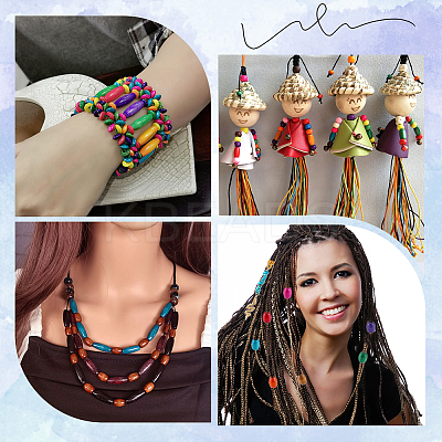 Natural Wood Beads WOOD-GF0002-14A-1