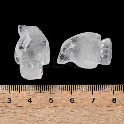 Natural Quartz Crystal Carved Healing Penguin Figurines G-B062-08F-1