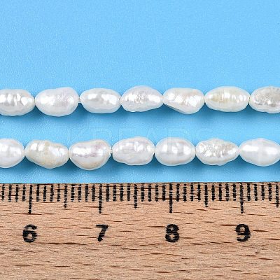 Natural Cultured Freshwater Pearl Beads Strands PEAR-N014-04G-1