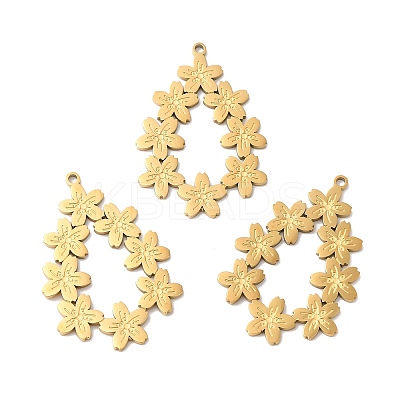 Ion Plating(IP) 316L Surgical Stainless Steel Pendants STAS-H213-36G-1