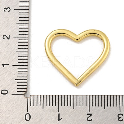 Heart Rack Plating Brass Pendants KK-C074-14G-1