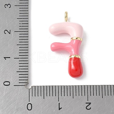 Brass Enamel Pendants KK-E093-03G-F-01-1