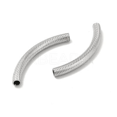 Non-Tarnish Textured 304 Stainless Steel Tube Beads STAS-P319-42P-1