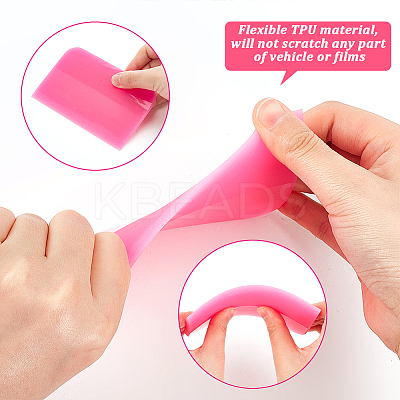 5Pcs 5 Styles TUP Plastic Scrapers TOOL-OC0001-62-1