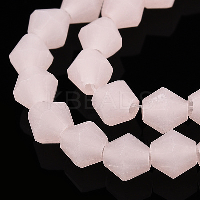 Imitation Jade Frosted Glass Bead Strands EGLA-A039-J6mm-MD07-1