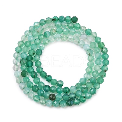 Natural Green Onyx Agate Beads Strands G-L633-A01-3mm-1