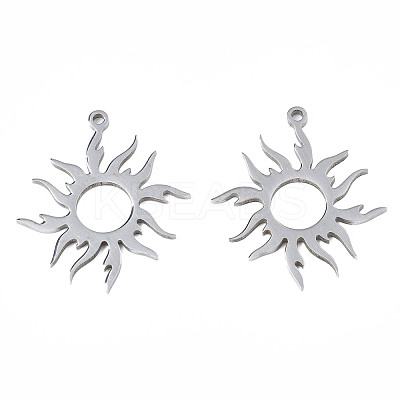 Non-Tarnish 201 Stainless Steel Pendants STAS-N098-051P-1