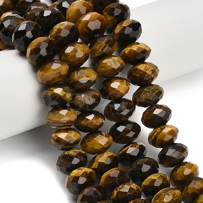 Natural Tiger Eye Beads Strands G-C259-A01-6x10mm-02-1