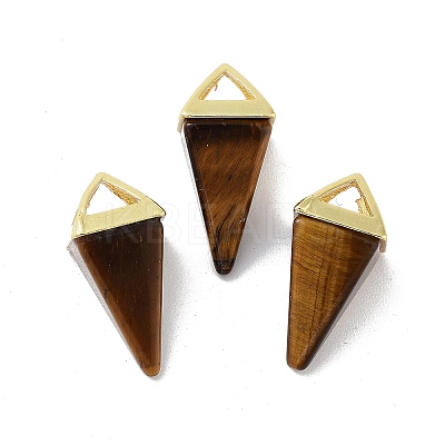 Natural Tiger Eye Pendants G-A222-02G-05-1
