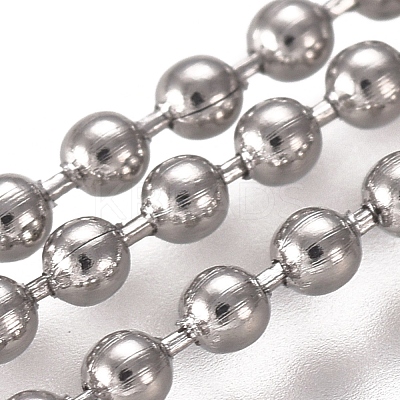 Tarnish Resistant 304 Stainless Steel Ball Chains CHS-E021-13J-P-1