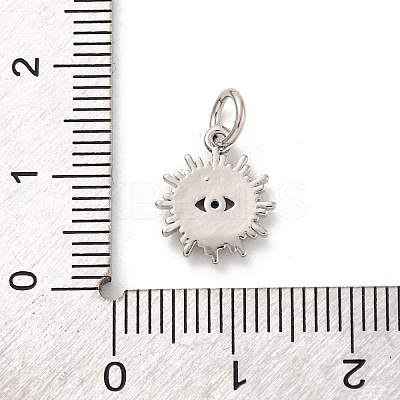 Brass Micro Pave Cubic Zirconia Charms KK-U033-04P-02-1