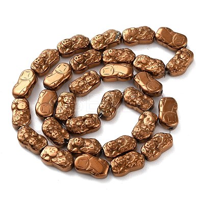 Electroplated Synthetic Non-magnetic Hematite Beads Strands G-F767-03F-1
