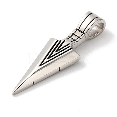 Non-Tarnish 304 Stainless Steel Big Pendants STAS-Z075-20AS-1