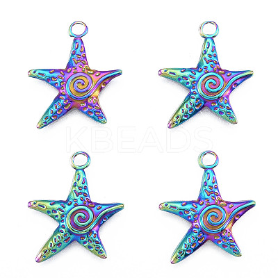 Ion Plating(IP) 201 Stainless Steel Pendants LS-STAS-N098-230M-1