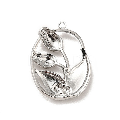 Non-Tarnish 304 Stainless Steel Pendants STAS-E176-04P-1