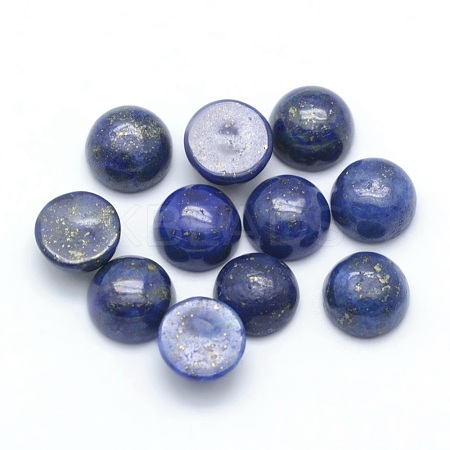 Natural Lapis Lazuli Cabochons X-G-P393-R11-6mm-1