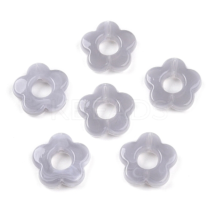 Gradient Color Transparent Acrylic Beads OACR-N137-49O-1