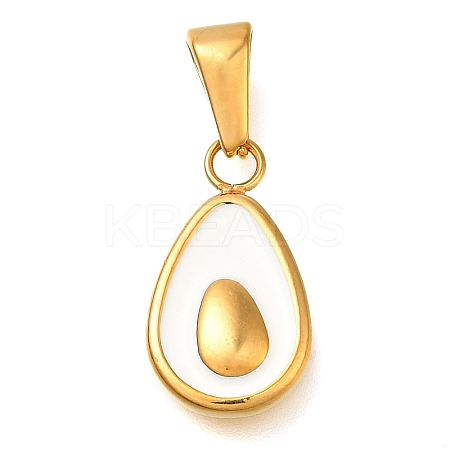 Ion Plating(IP) 304 Stainless Steel Enamel Pendants STAS-Z113-13G-02-1