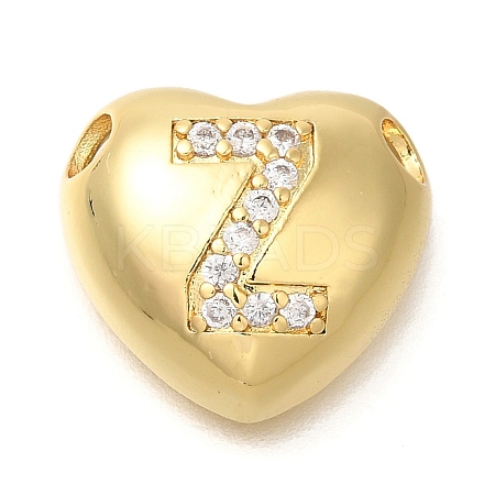 Rack Plating Brass Micro Pave Cubic Zirconia Pendants KK-I722-04G-Z-1