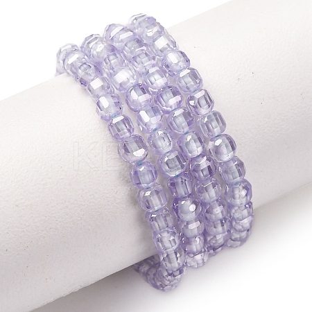 Cubic Zirconia Bead Strands ZIRC-P109-01B-09-1