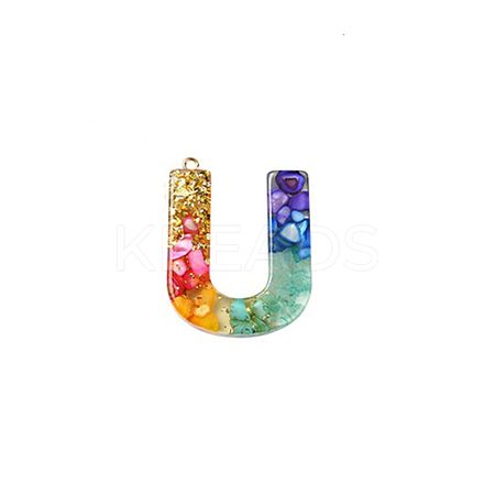 Transparent Epoxy Resin Pendants LS-CRES-YW0002-06U-1