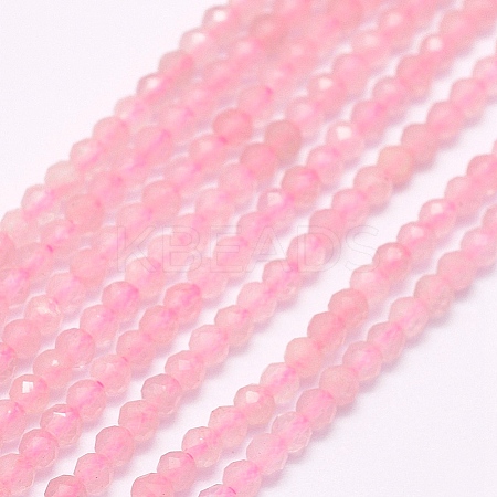 Natural Madagascar Rose Quartz Beads Strands G-F509-28-2mm-A-1